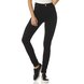 calca skinny hot pants preta color dz2418 frente proximo denim zero