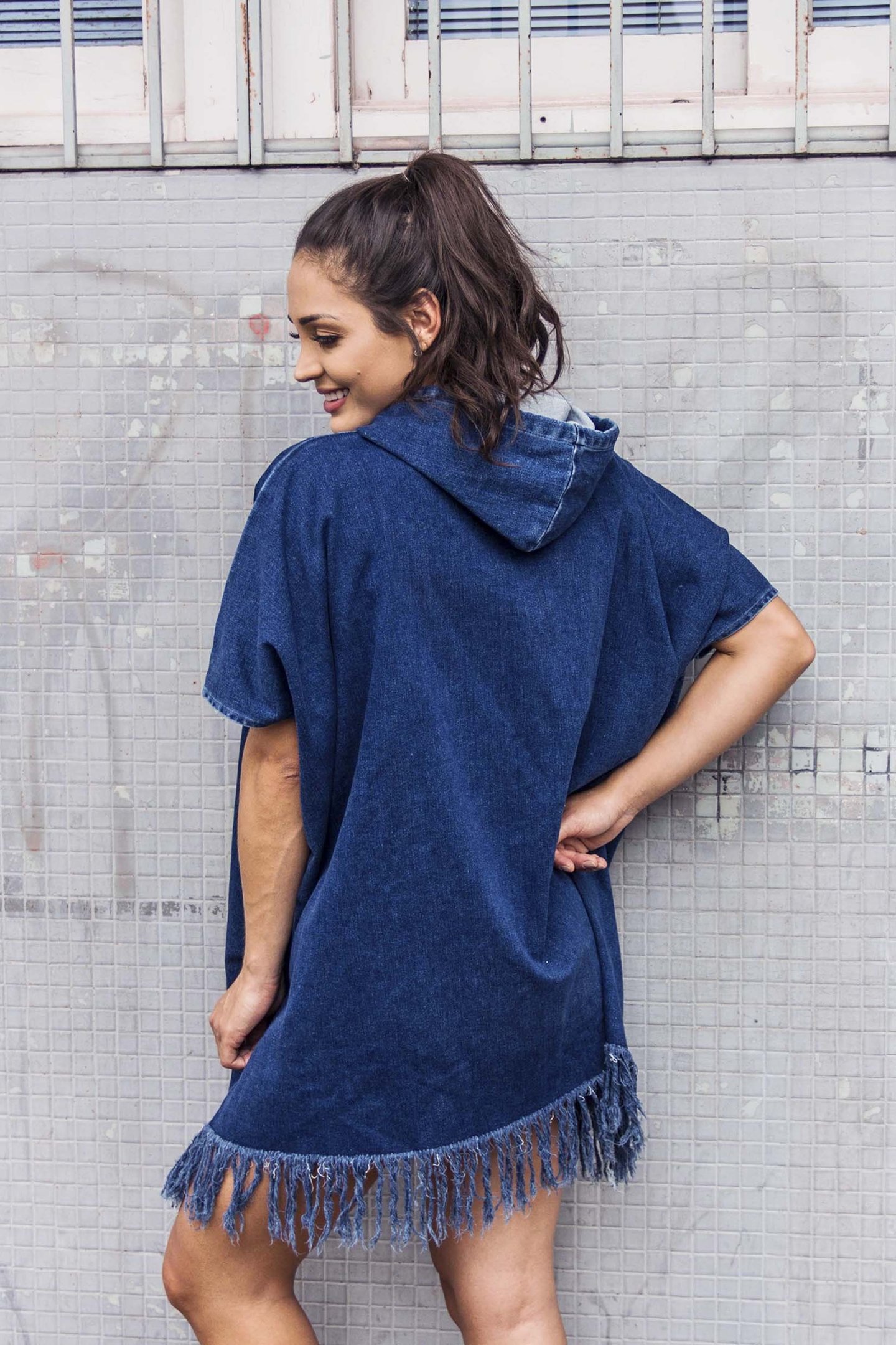 capa com capuz amaciada dzci1708 costas denim zero