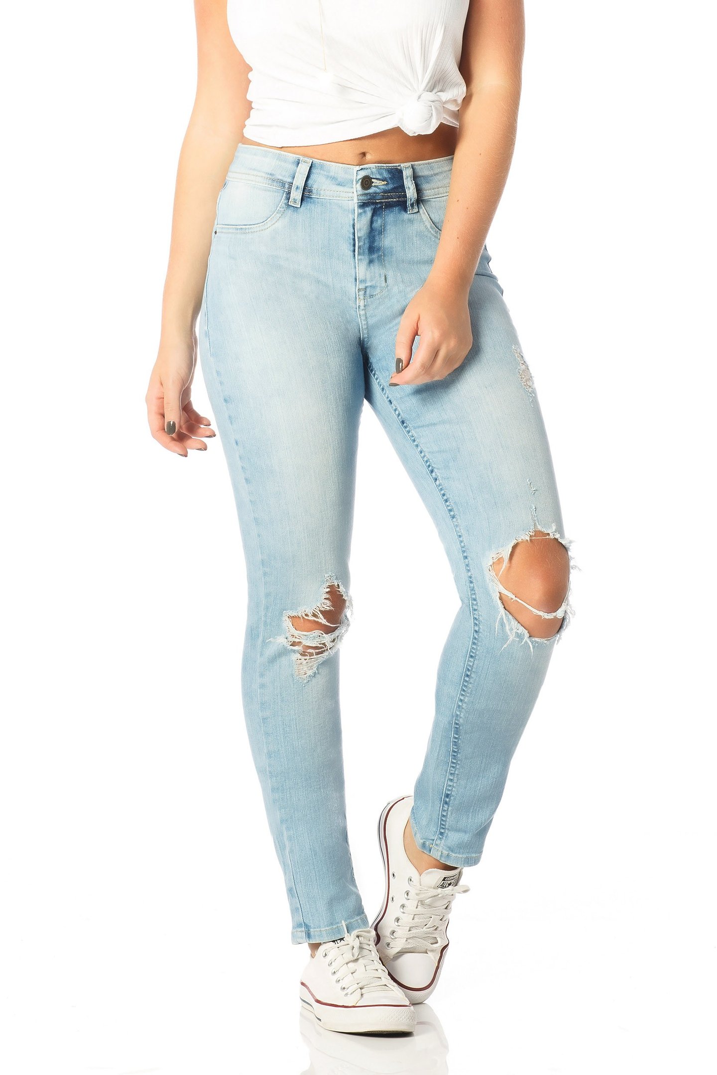 calca skinny media rasgos clara dz2543 frente proximo denim zero