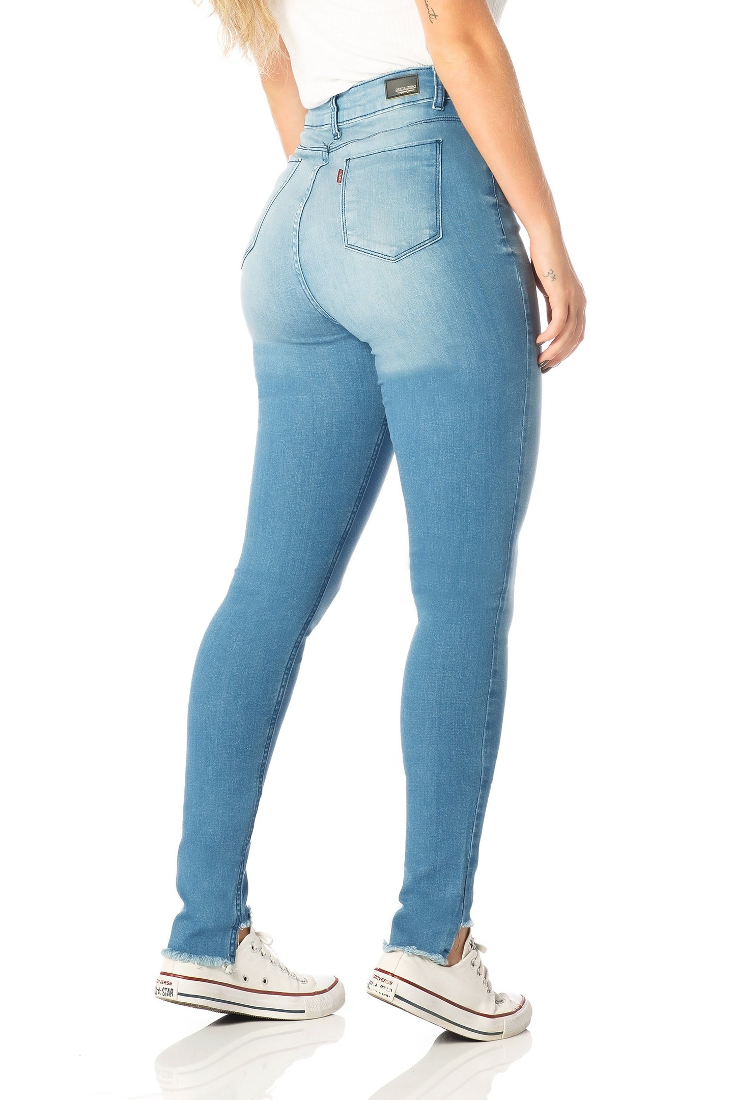 calca skinny hot pants bigodes dz2524 costas proximo denim zero