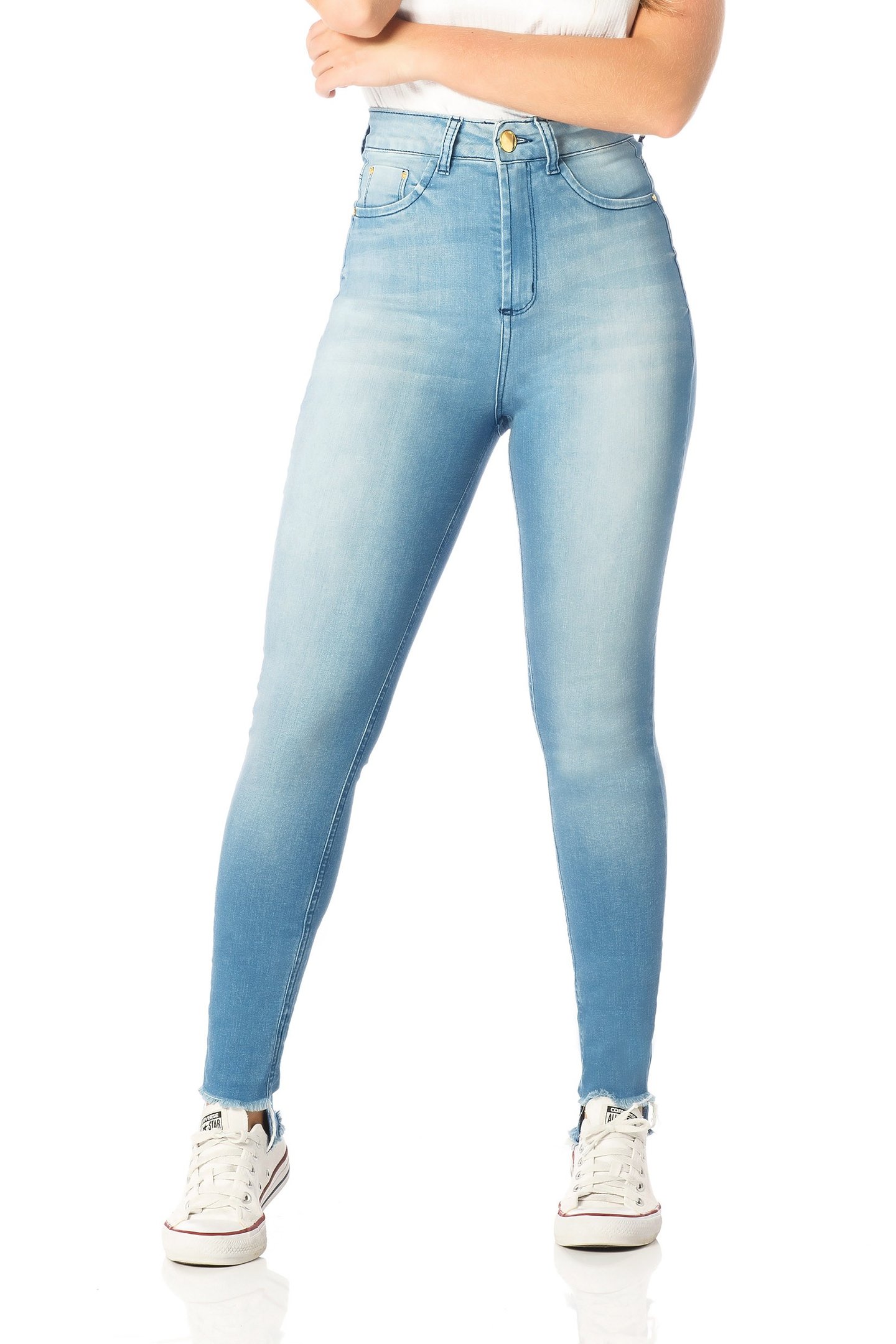 calca skinny hot pants bigodes dz2524 frente proximo denim zero