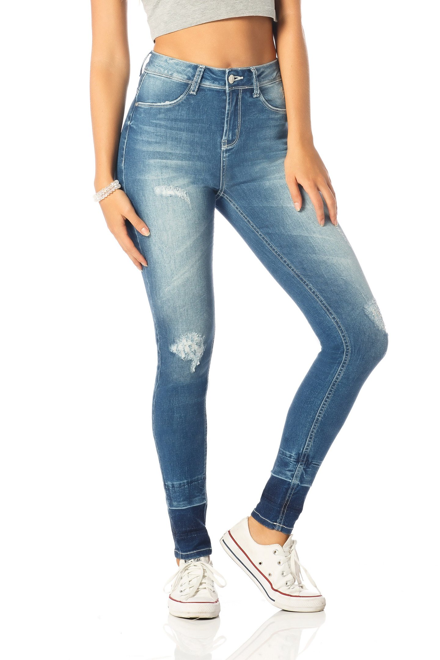 calca skinny media bigodes dz2552 frente proxima denim zero