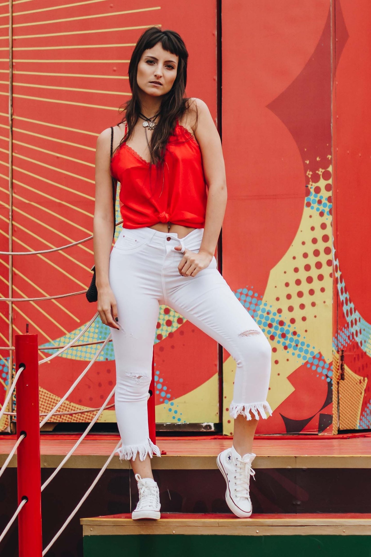dz2591 calca skinny cropped media frente branca