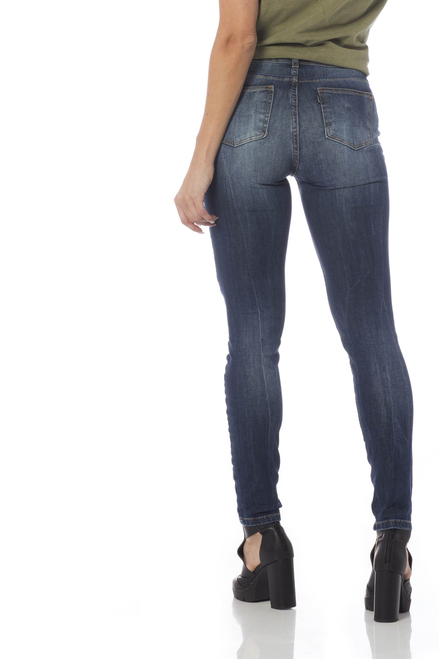 calca skinny media estonada dz2620 costas proximo denim zero