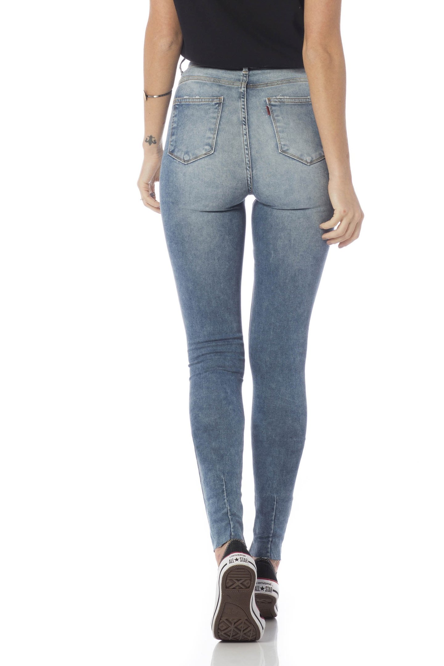 calca skinny hot pants rasgos dz2625 costas proximo denim zero