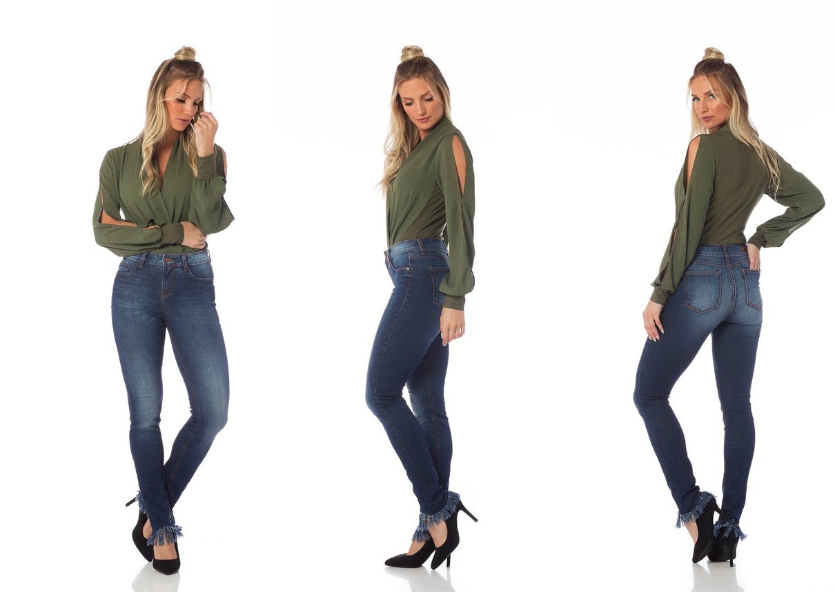 calca skinny media barra desfiada dz2634 tripla denim zero