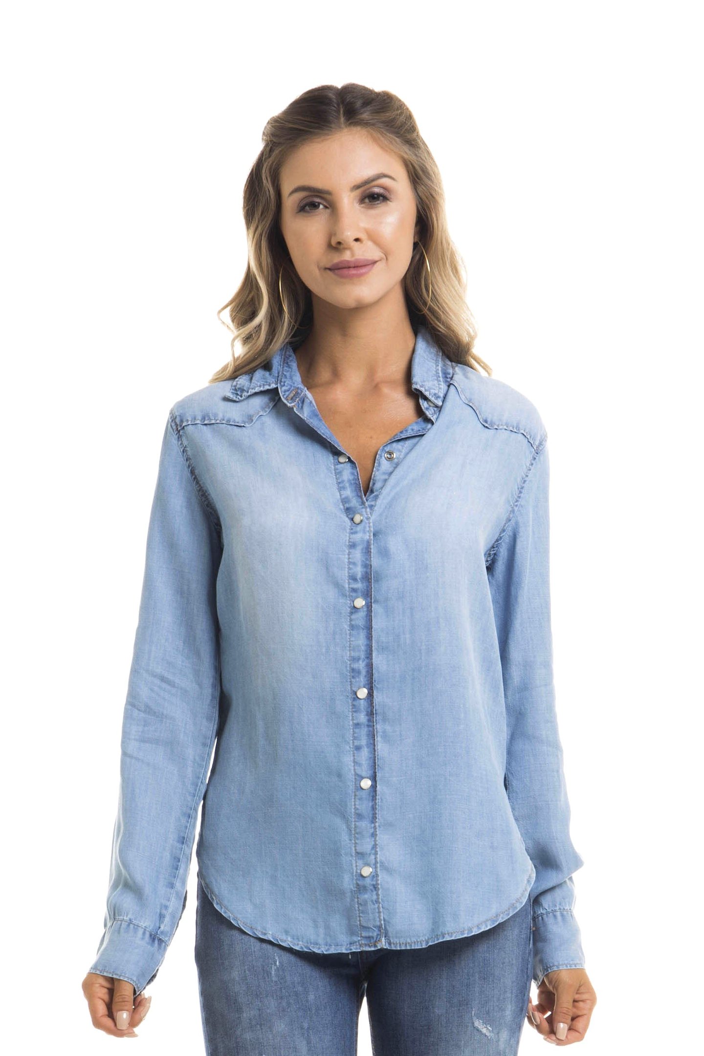 dz11122 camisa ml solta frente proximo