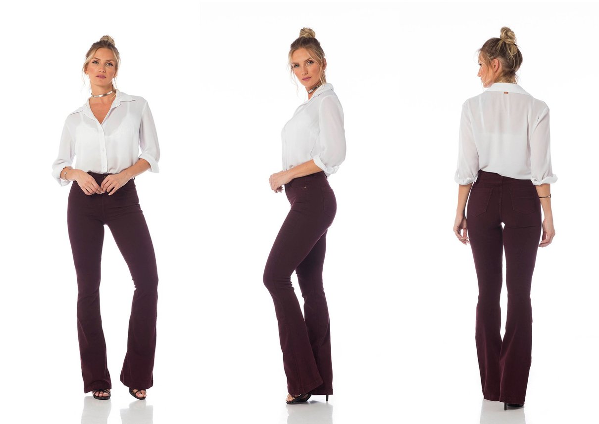 calca flare media colors dz2516 passion tripla denim zero