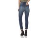 calca skinny hot pants com puidos dz2674 costas proximo denim zero
