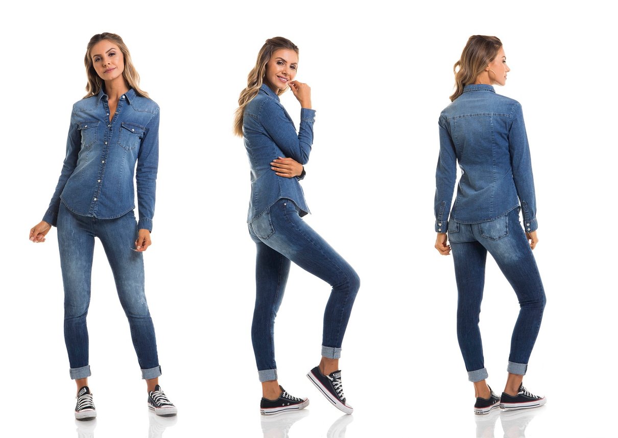 dz11124 camisa ml elastano tripla