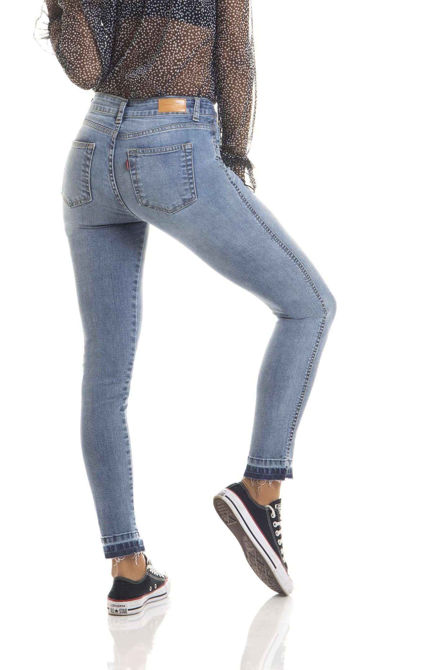 dz2686 calca skinny media cigarrete costas proximo