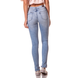 dz2718 calca skinny media clara com puidos denim zero costas cortada