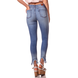 dz2723 calca skinny cigarrete media barra desfiada denim zero costas cortada