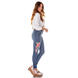 dz2704 calca skinny gigarrete media bordado denim zero lateral