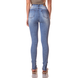 dz2742 calca skinny cintura alta recorte frontal denim zero costas cortada