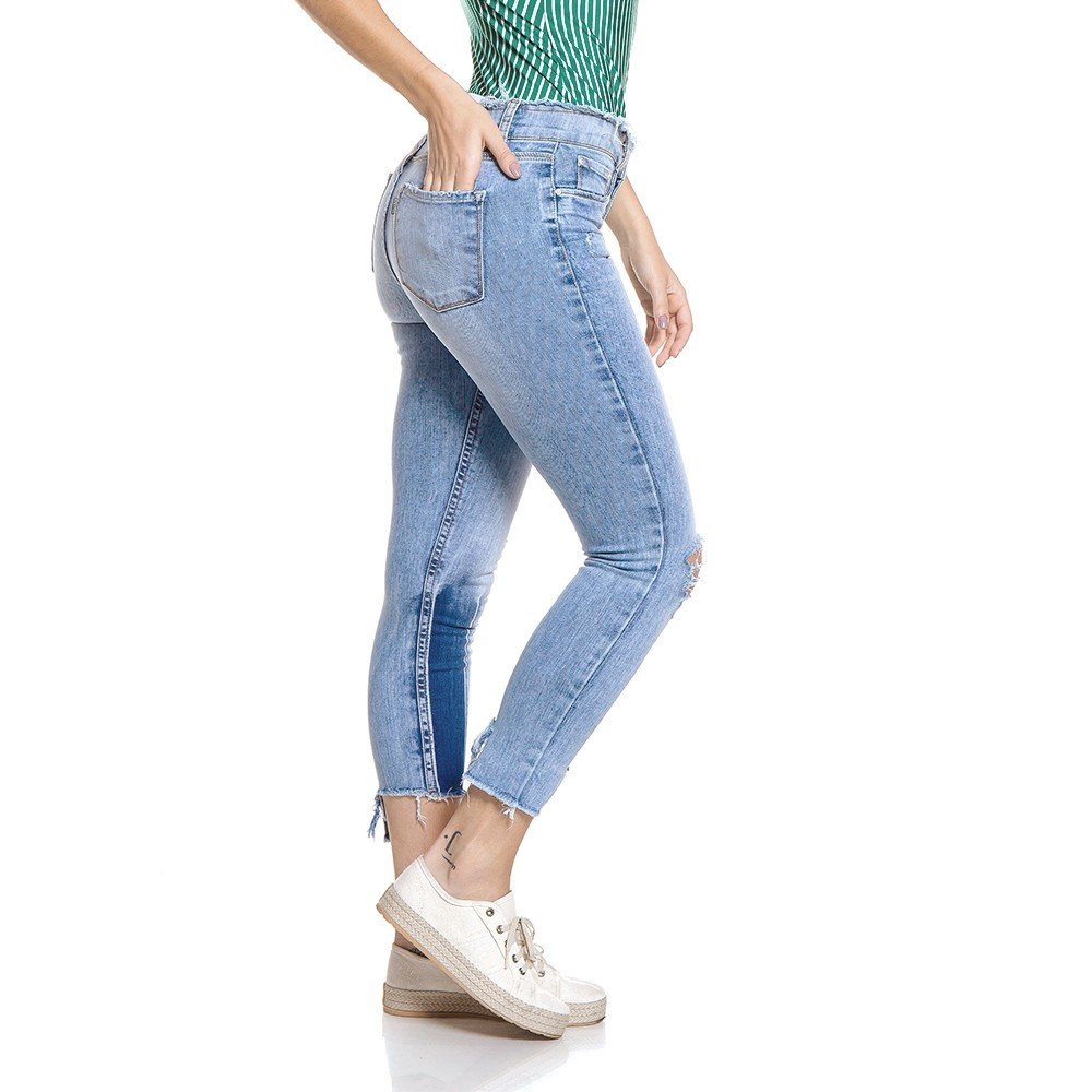 dz2785 calca skinny cropped media zoom lateral