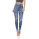 dz2835 calca jeans skinny media com rasgos denim zero frente prox