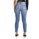 dz2886 calca skinny cropped media comido barra denim zero costas crop