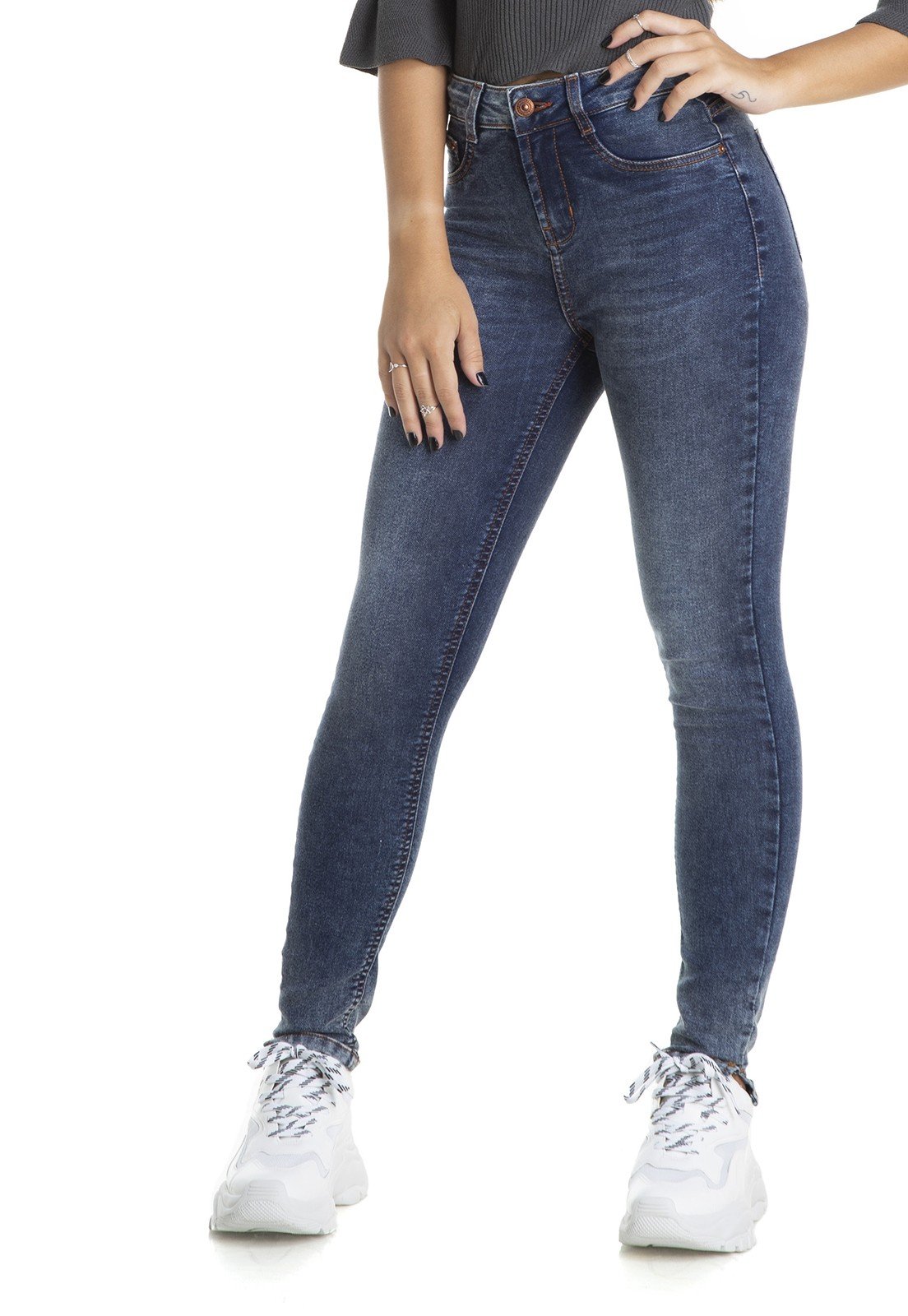dz2884 calca skinny cigarrete media bigodes denim zero frente crop