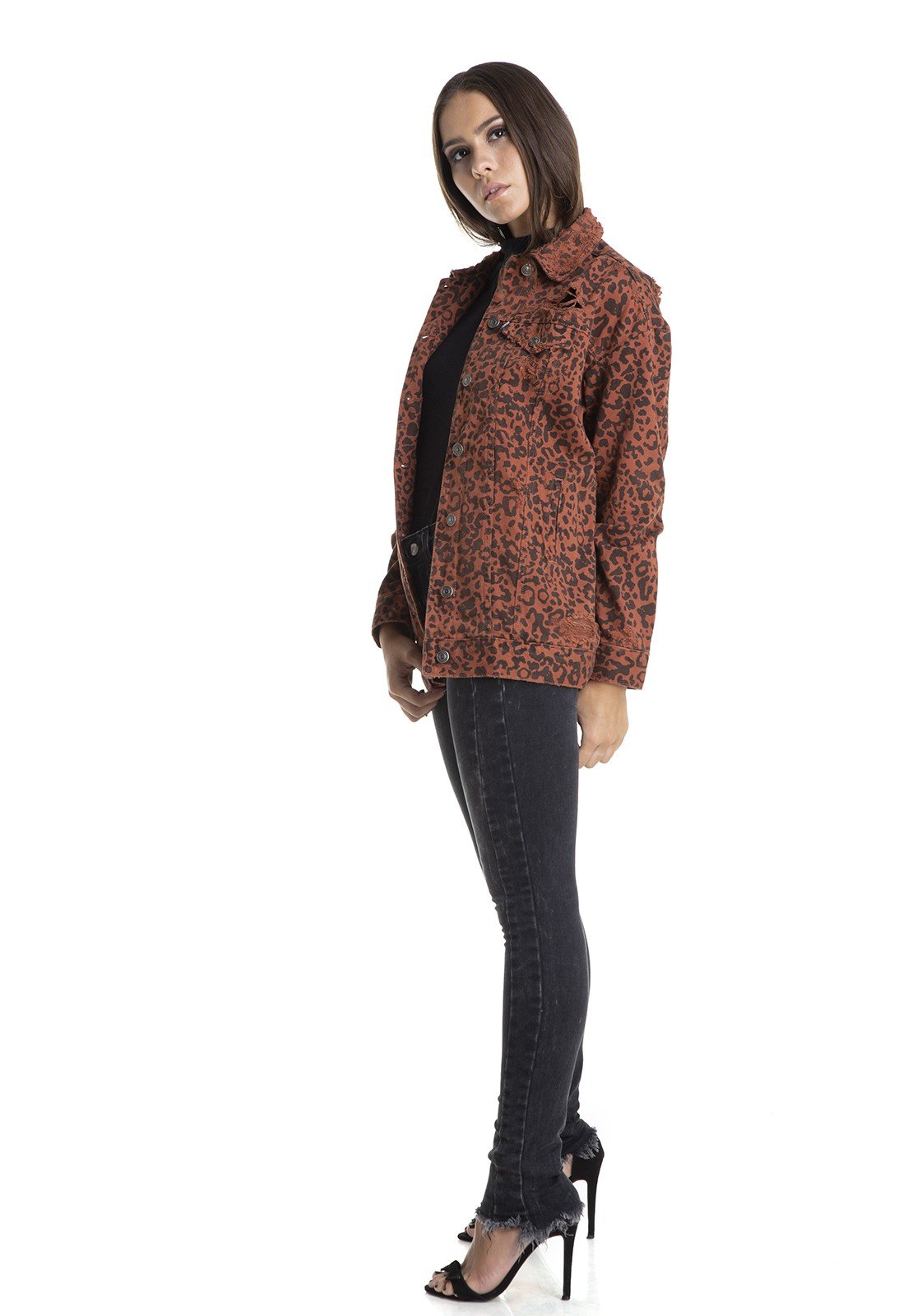 dz9088 jaqueta oversize onca denim zero lateral