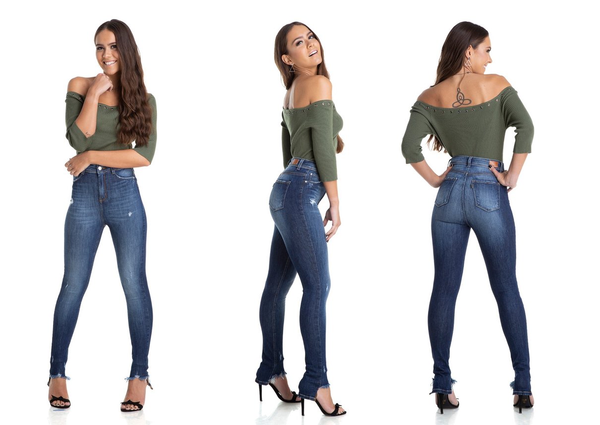 dz2893 calca skinny hot pants puidos denim zero trio