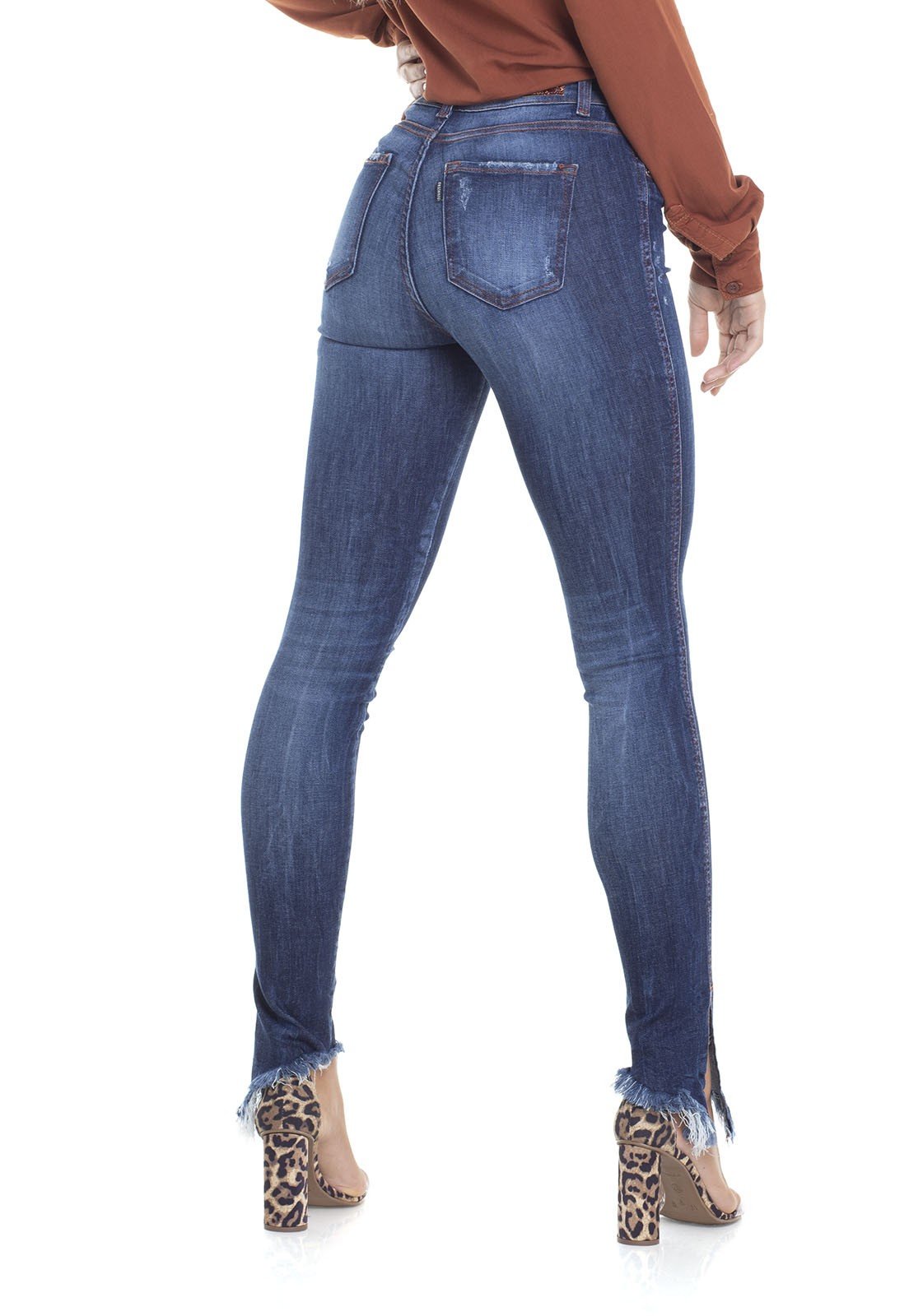 dz2898 calca skinny rasgos denim zero costas crop