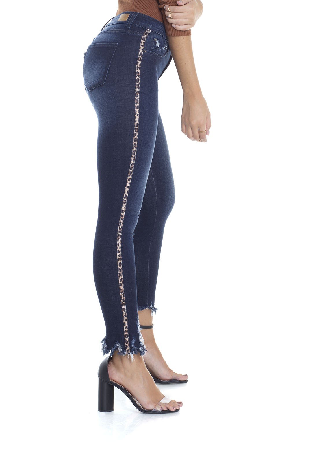 dz2911 calca skinny cigarrete litra onca denim zero lateral crop