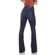 dz2928 calca jeans flare media com linhas constrastantes costas prox denim zero