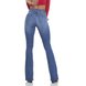 dz2916 calca jeans flare media estonada costas prox denim zero