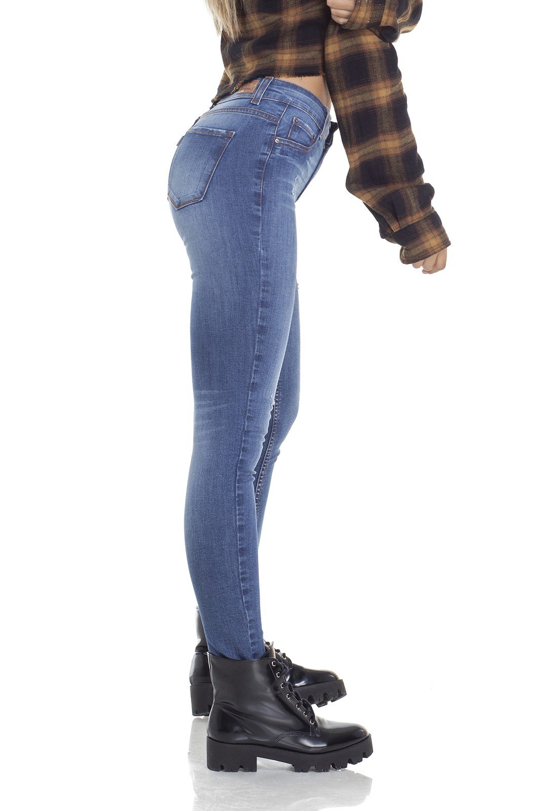 dz2929 calca jeans skinny media com bigodes lado crop denim zero