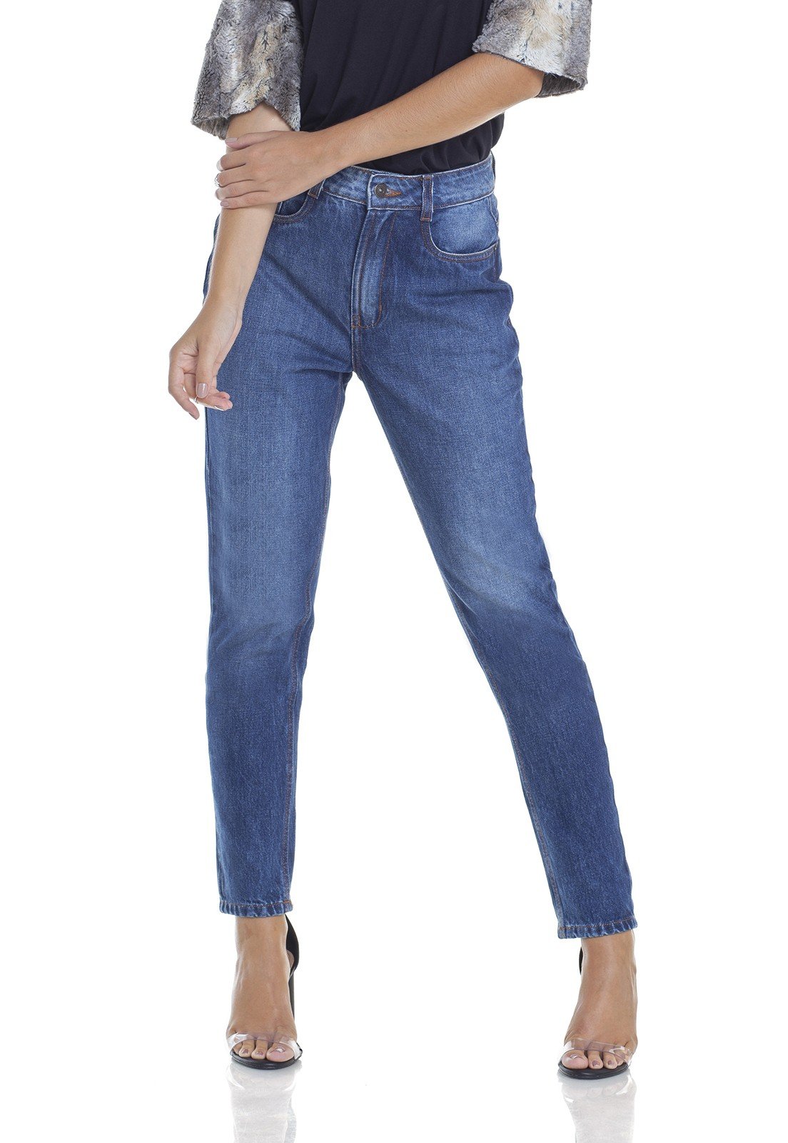 dz2953 calca jeans mom cintura alta frente prox denim zero