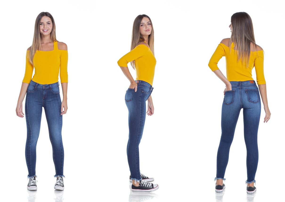 dz2945 calca jeans skinny media cigarrete tripla denim zero