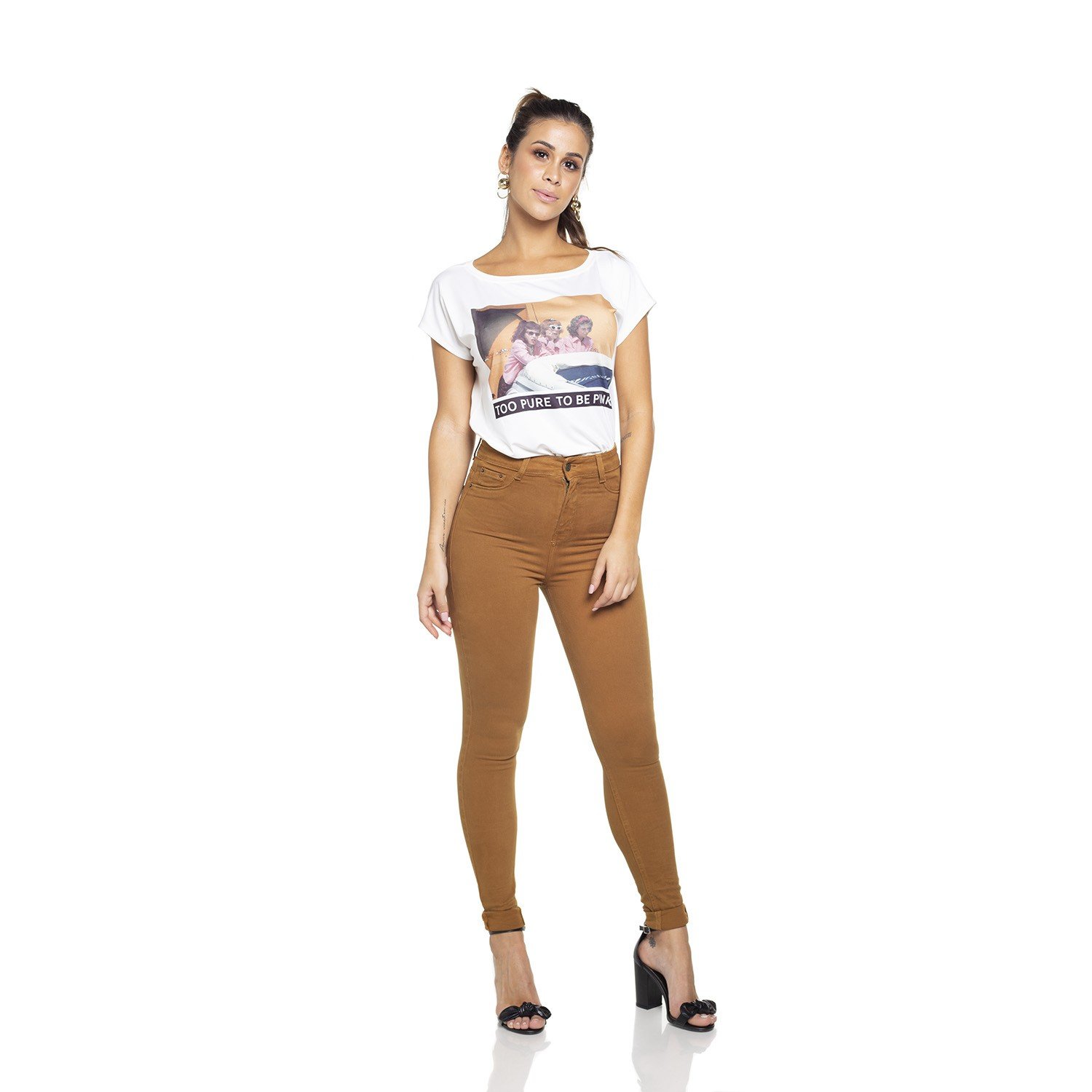 dz2528 12 calca skinny hot pants mel frente