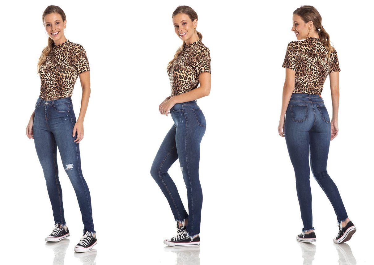 dz2964 calca skinny media puidos trio denim zero