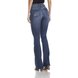 dz2982 calca flare media puidos costas crop denim zero