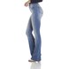 dz2983 calca flare media clarinha lateral crop denim zero