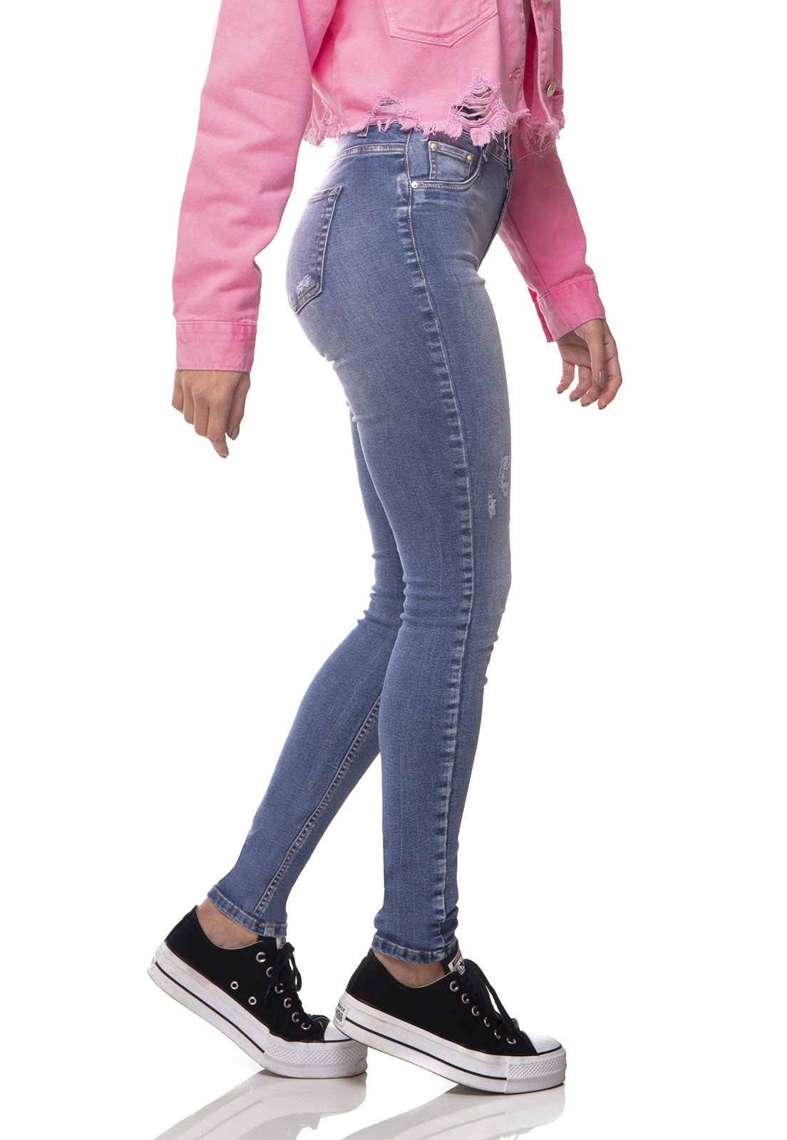dz2999 calca jeans skinny media com rasgo denim zero lado prox