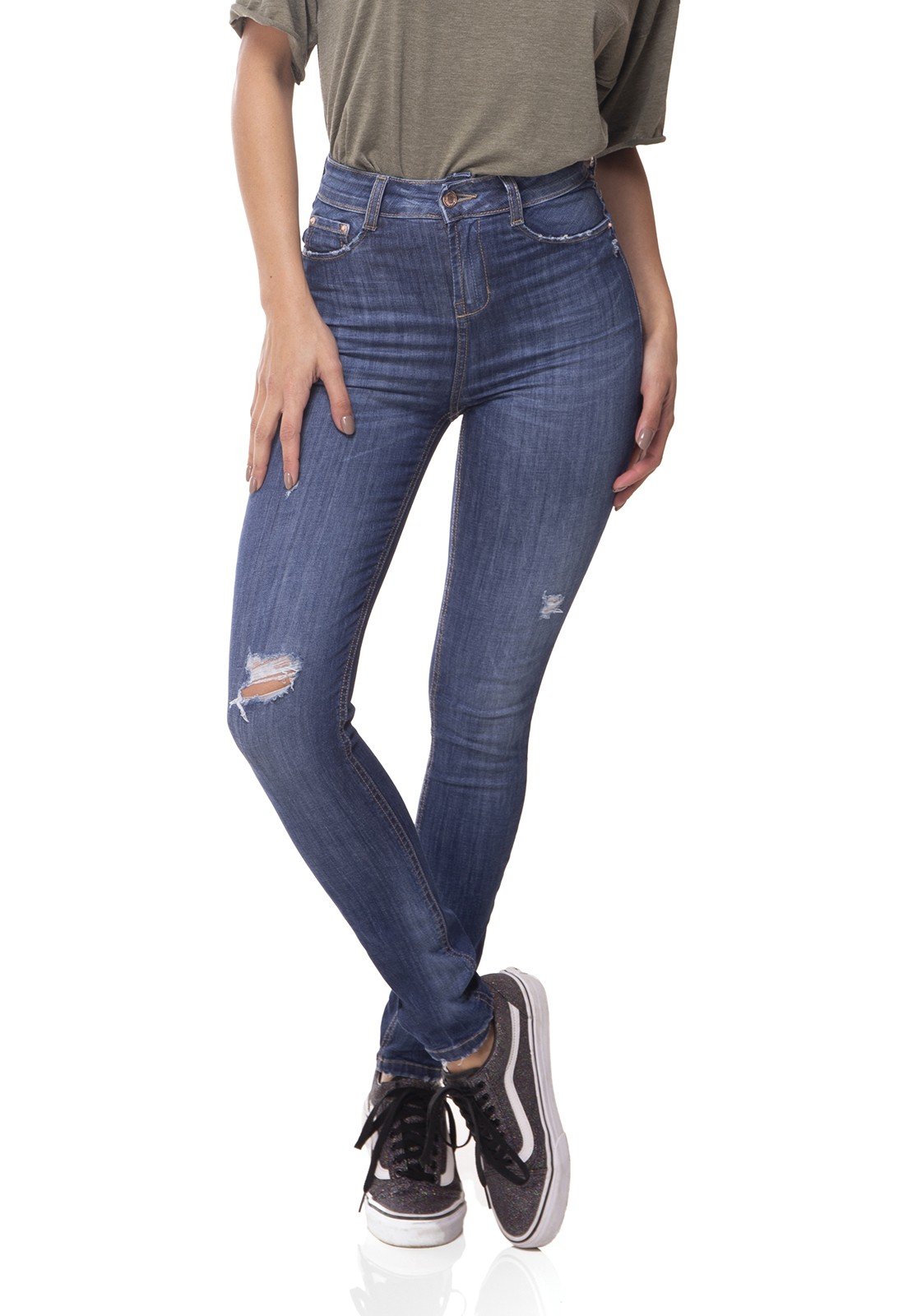 dz3053 calca jeans skinny media cigarrete com puidos denim zero frente 02 prox