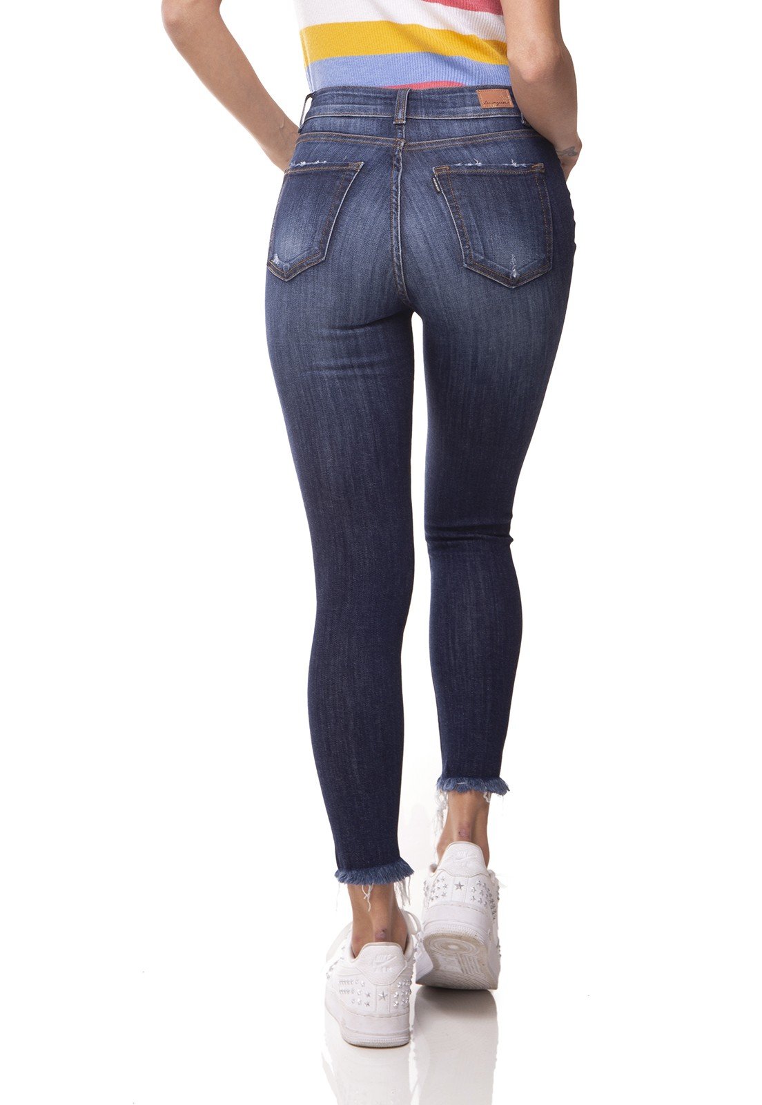 dz3061 calca jeans skinny media cigarrete barra desfiada denim zero costas 02 prox