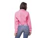dz9102 jaqueta retro cropped rosa neon denim zero costas prox