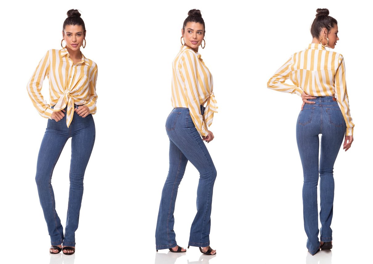 dz3069 a calca jeans boot cut media jeans medio denim zero tripla