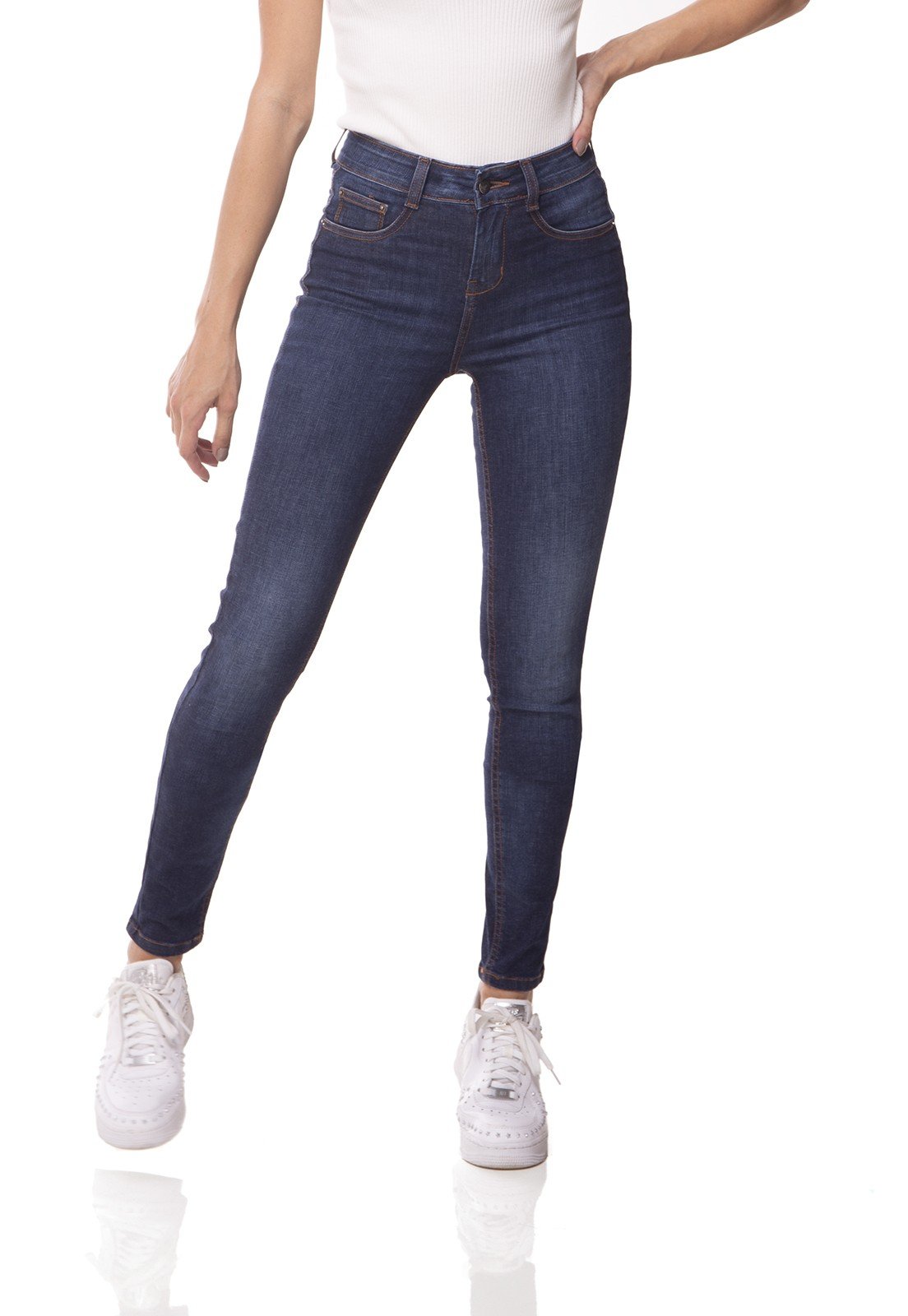 dz2988 a calca jeans skinny media escura denim zero frente 01 prox
