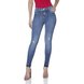 dz3088 calca jeans feminina skinny media denim zero frente prox