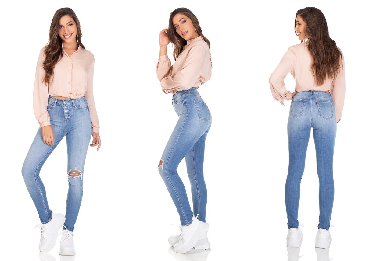 dz3094 calca jeans skinny cigarrete com rasgo denim zero tripla