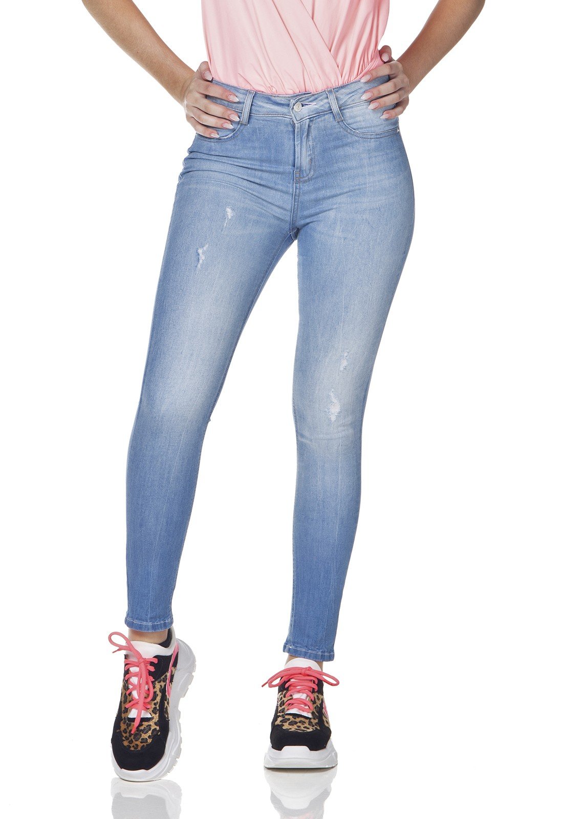 dz3098 calca jeans skinny media cigarrete denim zero frente prox
