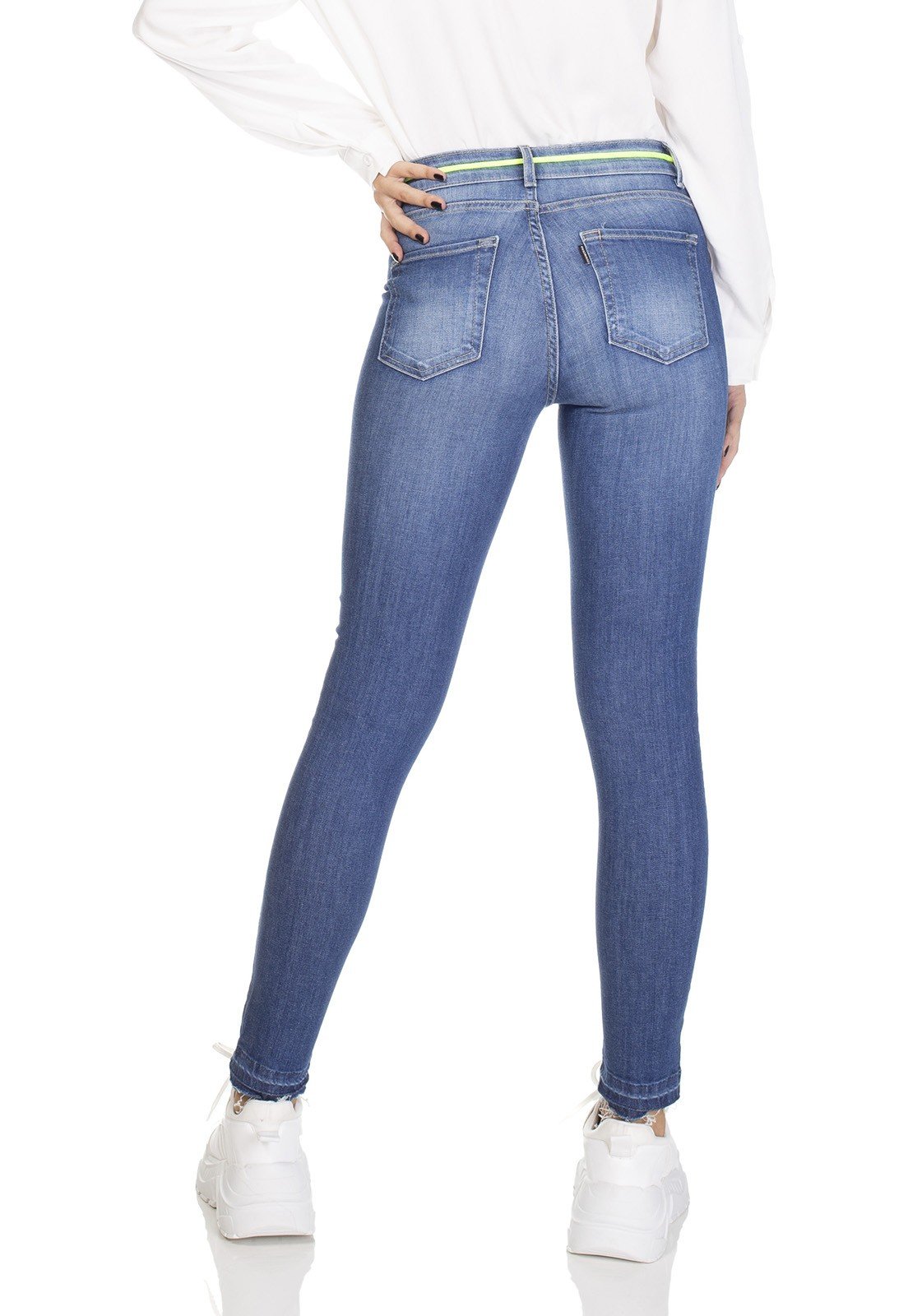 dz3101 calca jeans skinny media cigarrete denim zero costas prox