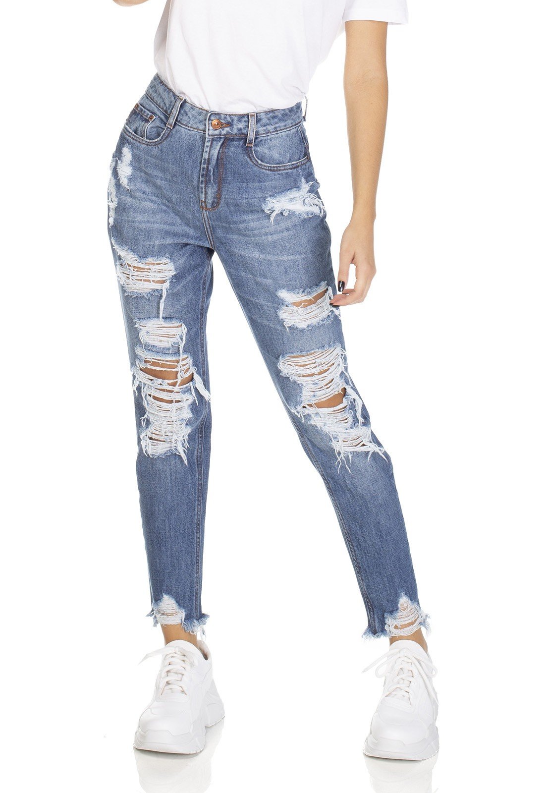 dz3116 calca jeans mom com rasgos denim zero frente 02 prox