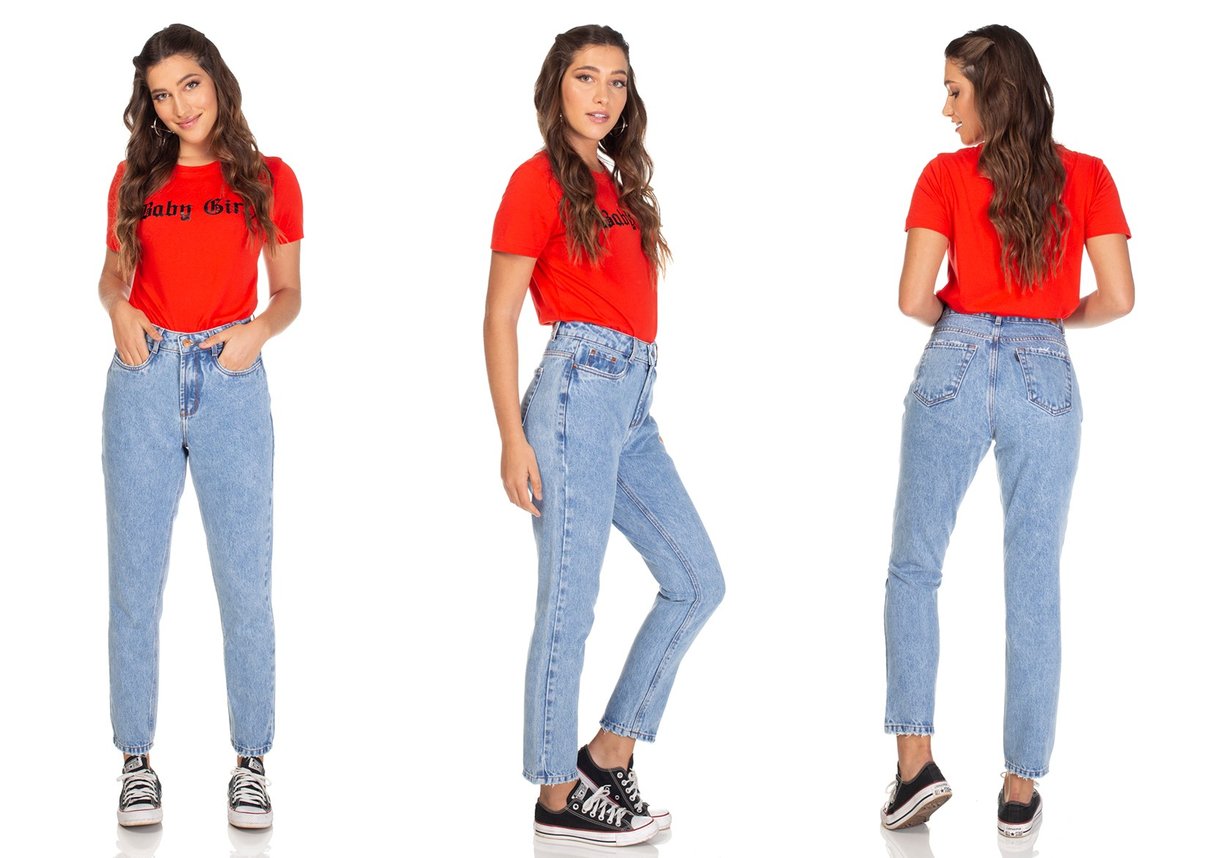 dz3110 calca jeans mom clarinha denim zero tripla