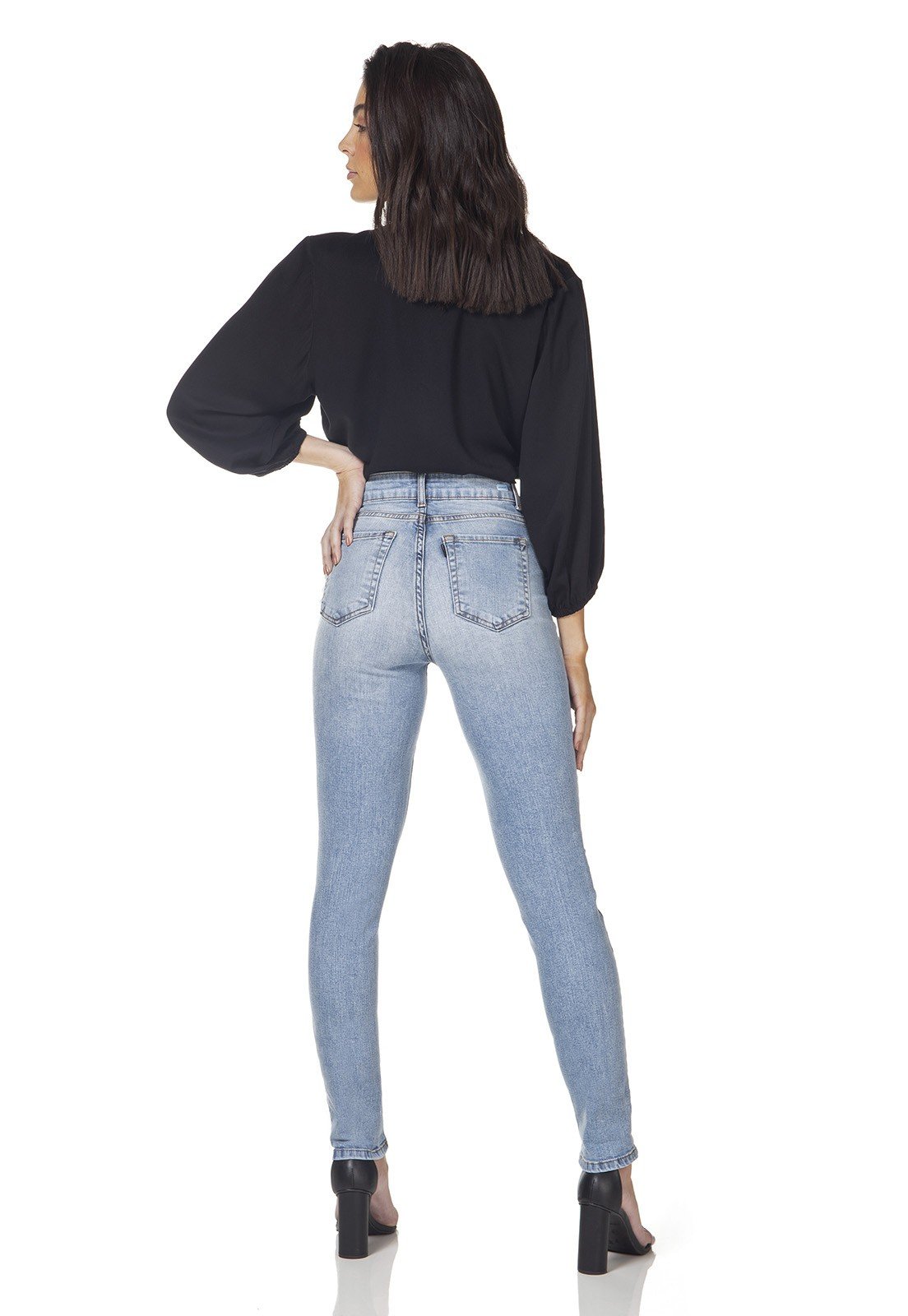 dz3157 calca jeans skinny media denim zero costas
