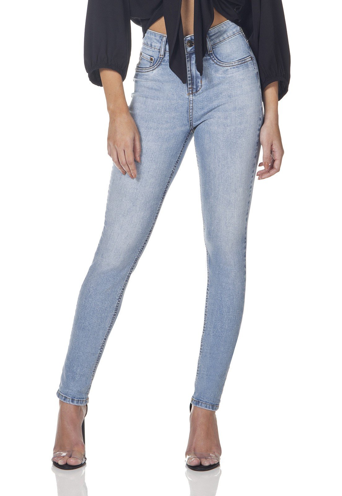 dz3157 calca jeans skinny media denim zero frente prox